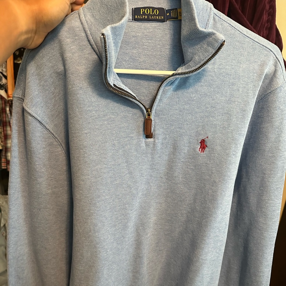 Half zip Polo Sweater